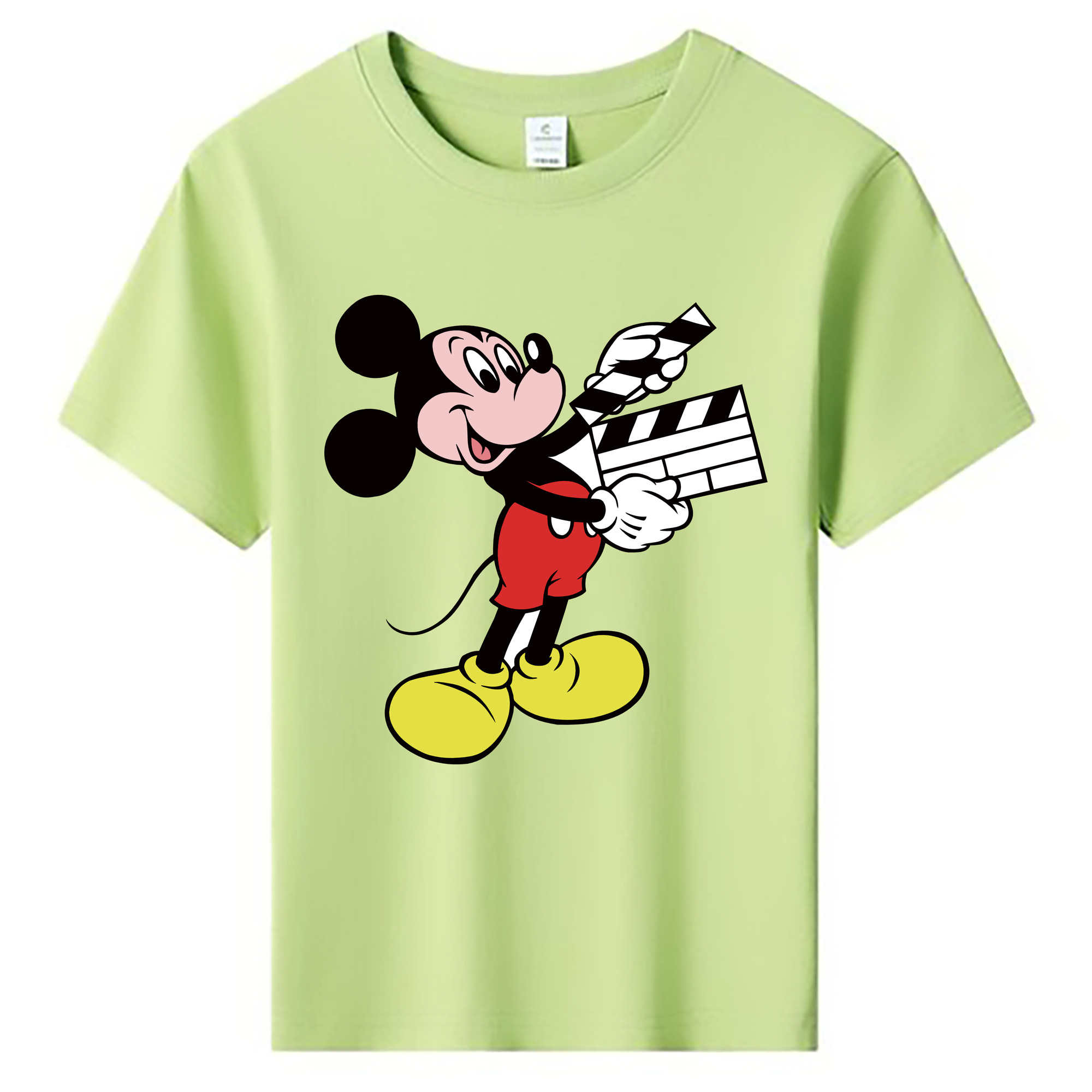 ミッキーマウス Mickey Mouse 綿100％キッズTシャツ（フロントプリント）